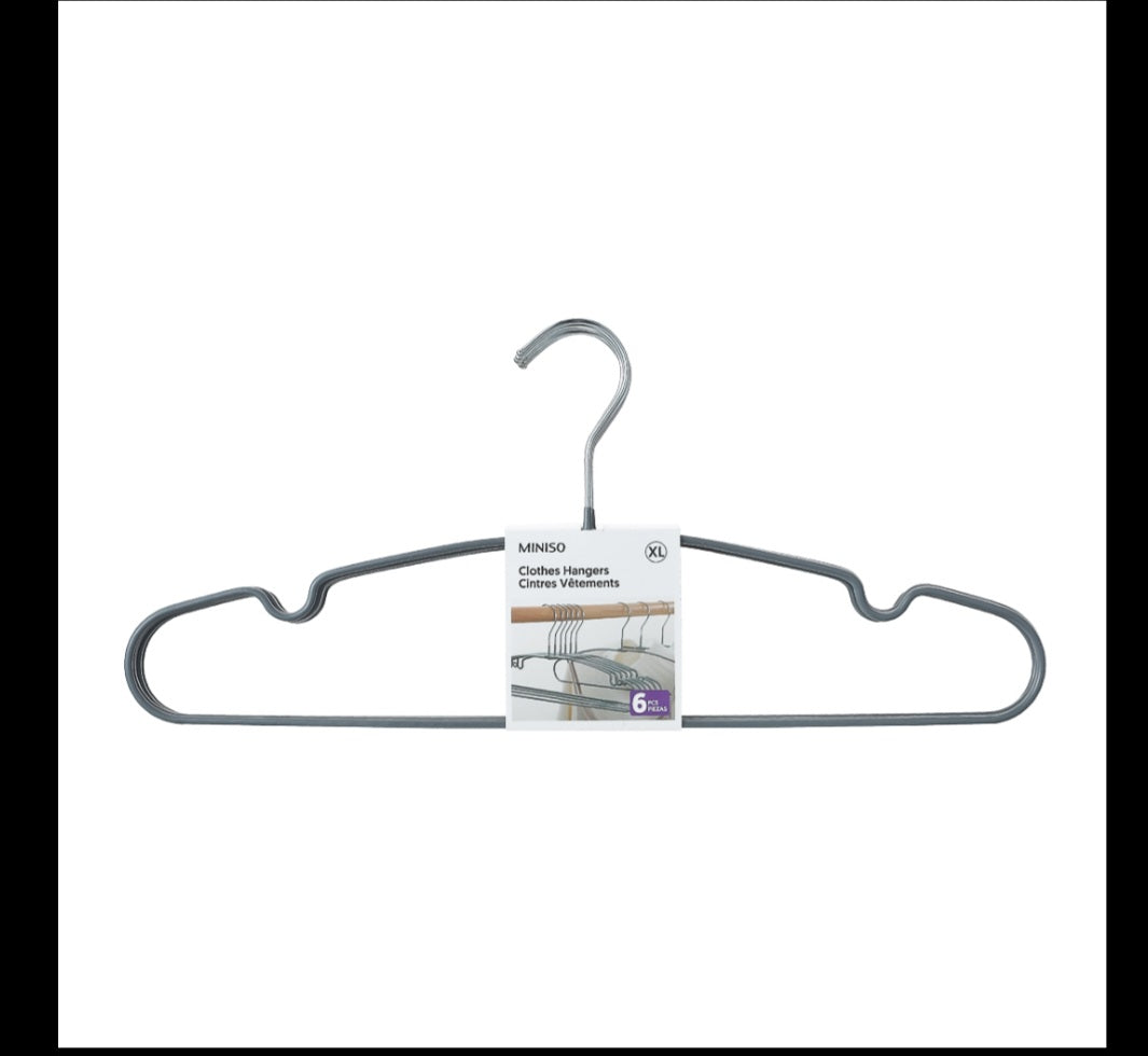 Multipurpose Anti-Slip Clothes Hangers (6 pcs)