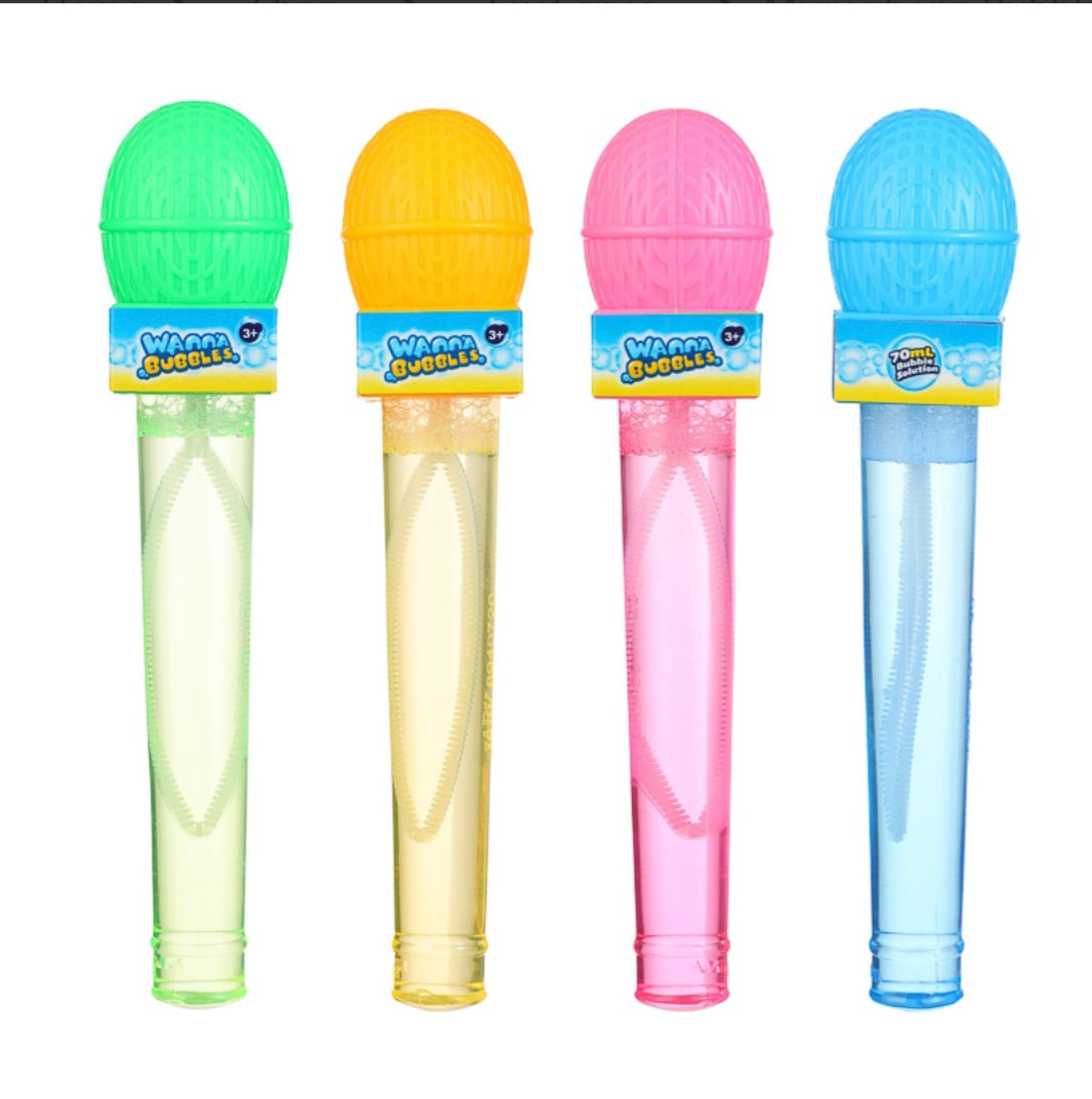 Microphone Bubble Wand (Assorted 4 Colors)