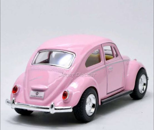 3in. Alloy Car Model (Genuine License - Volkswagen Beetle - Pink)