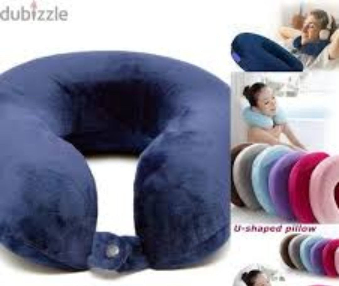 Upgraded Memory Foam U-shaped Pillow(Blue)