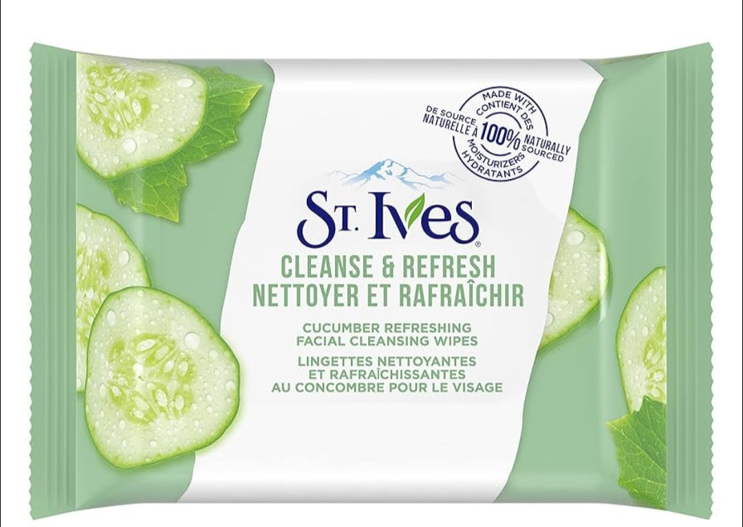 Refreshing Facial Cleansing Wipes(Cucumber)