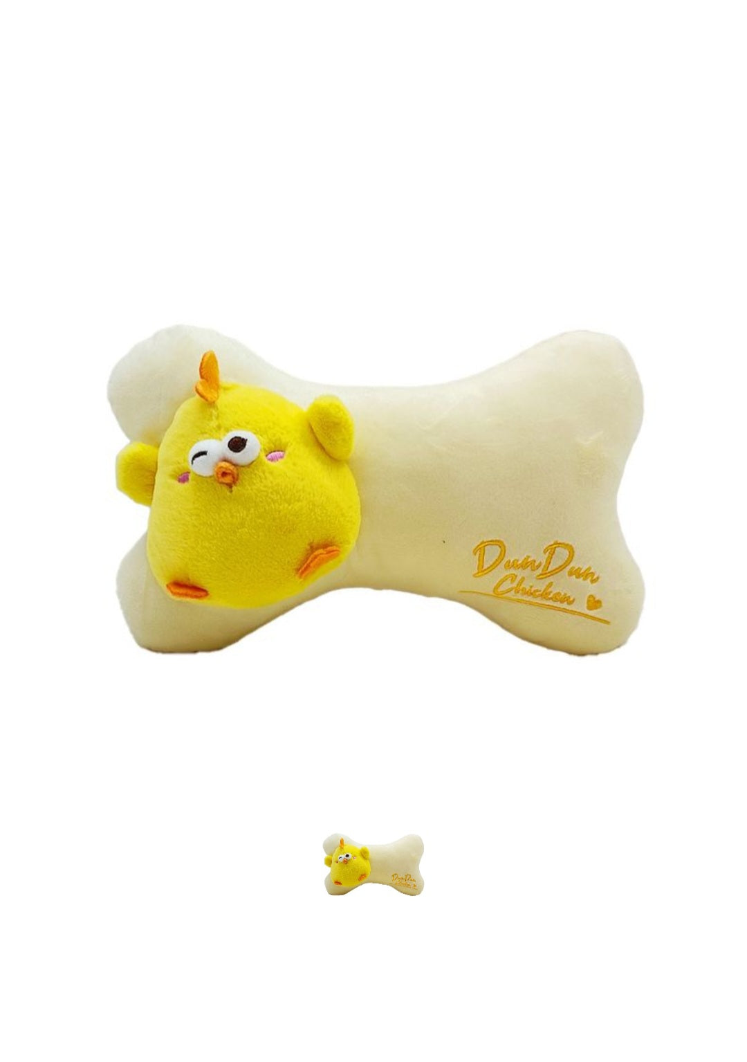 12×7.5in. Dundun Chicken Bone Pillow