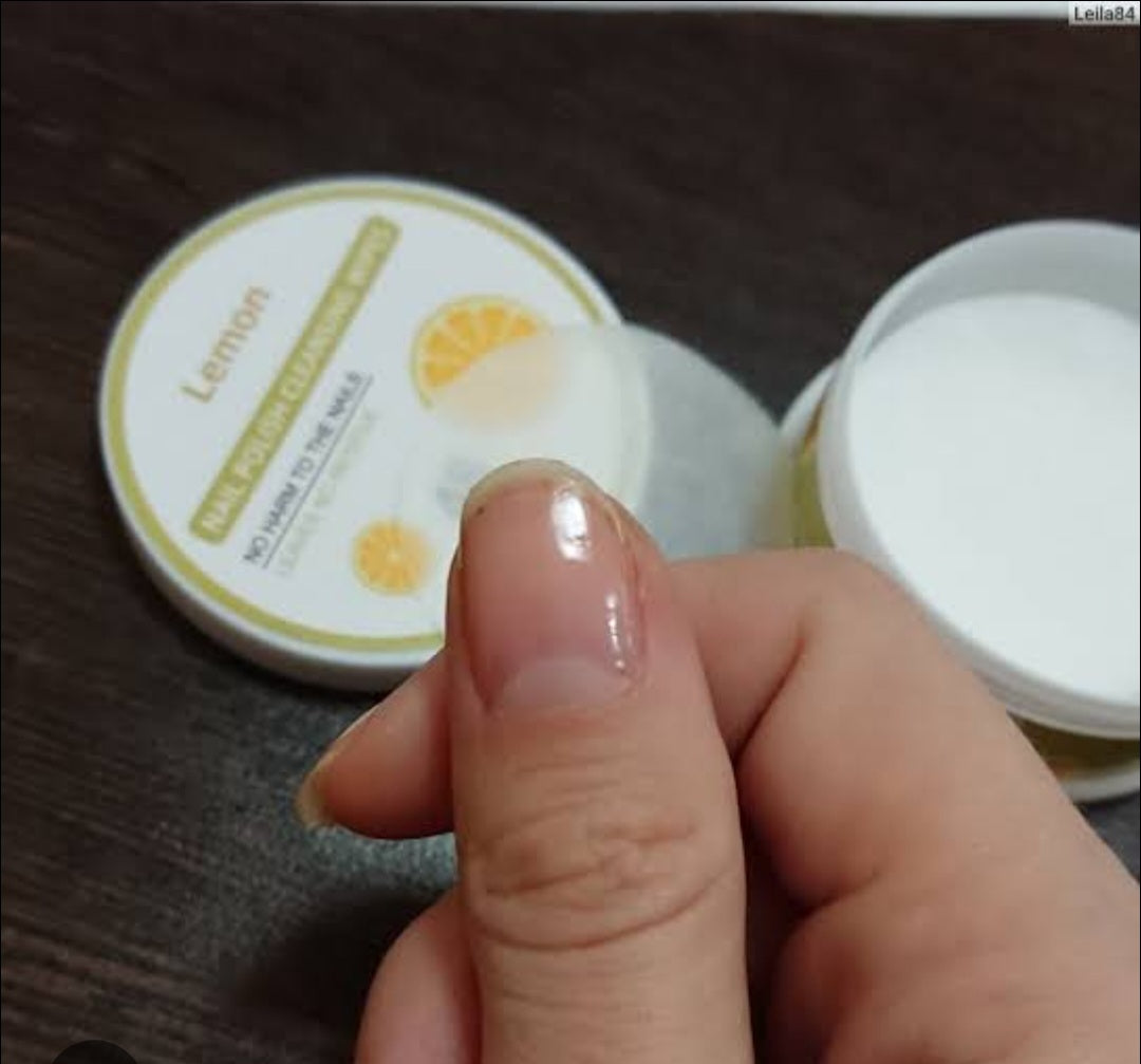 Nail Polish Cleansing Wipes(Lemon Fragrance)