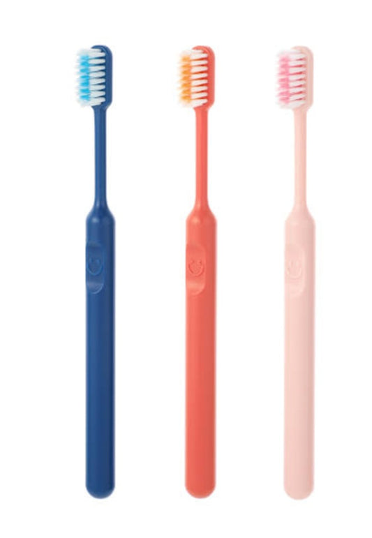Smiley Face Series Soft Bristle Gum Care Toothbrush (3 Pack)