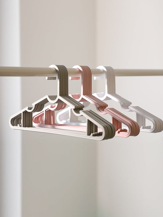 Simple Cloth Hanger 10 Counts(Pink)
