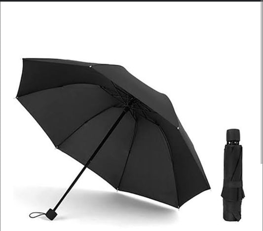 Classic Solid Color Sun Umbrella(Black)