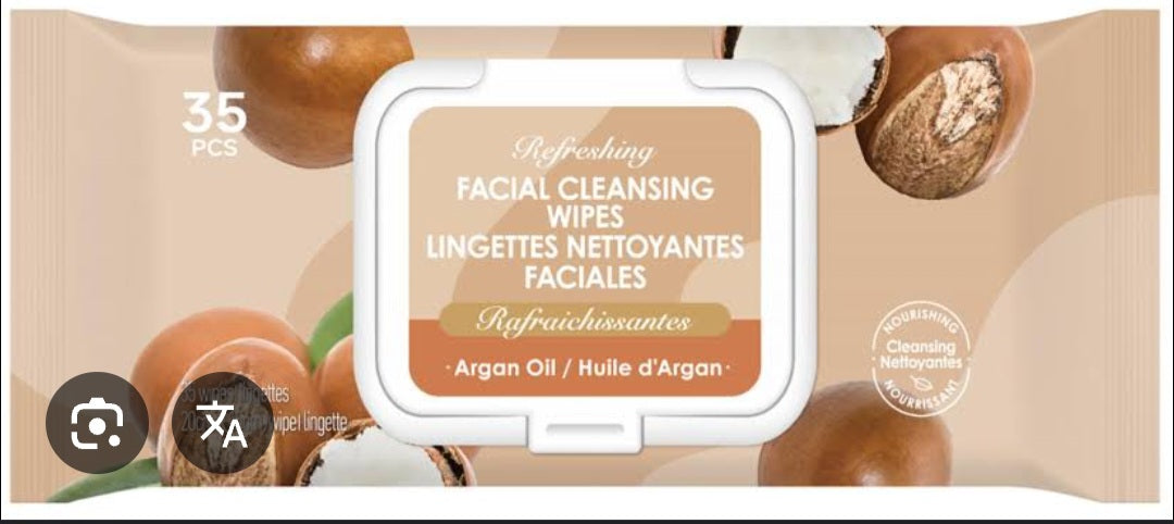 Refreshing Facial Cleansing Wipes(Argan Oil)