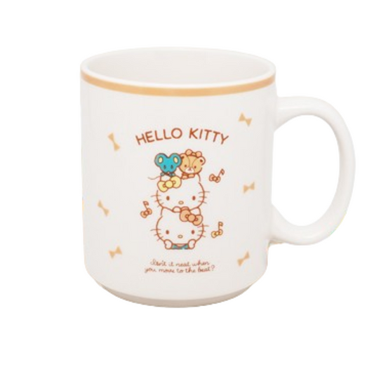 Sanrio characters Party Series Ceramic Cup (390mL)(Hello Kitty)