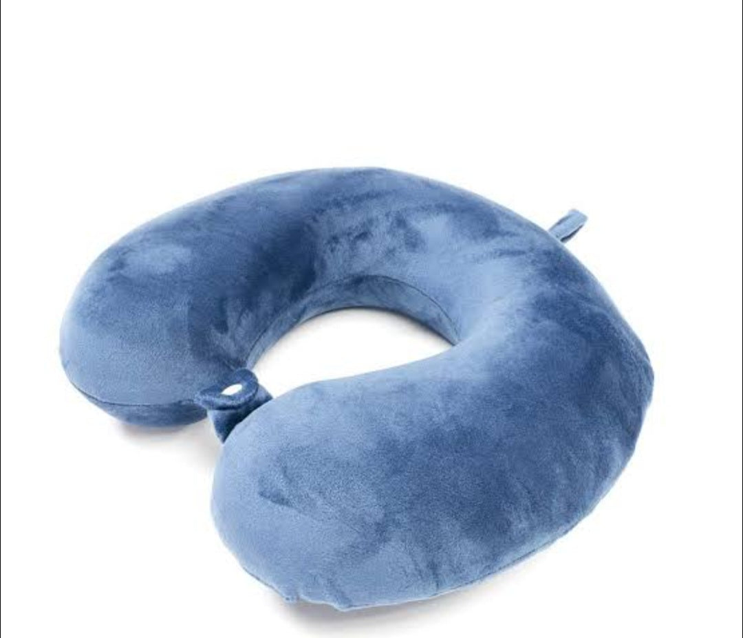 Upgraded Memory Foam U-shaped Pillow(Blue)