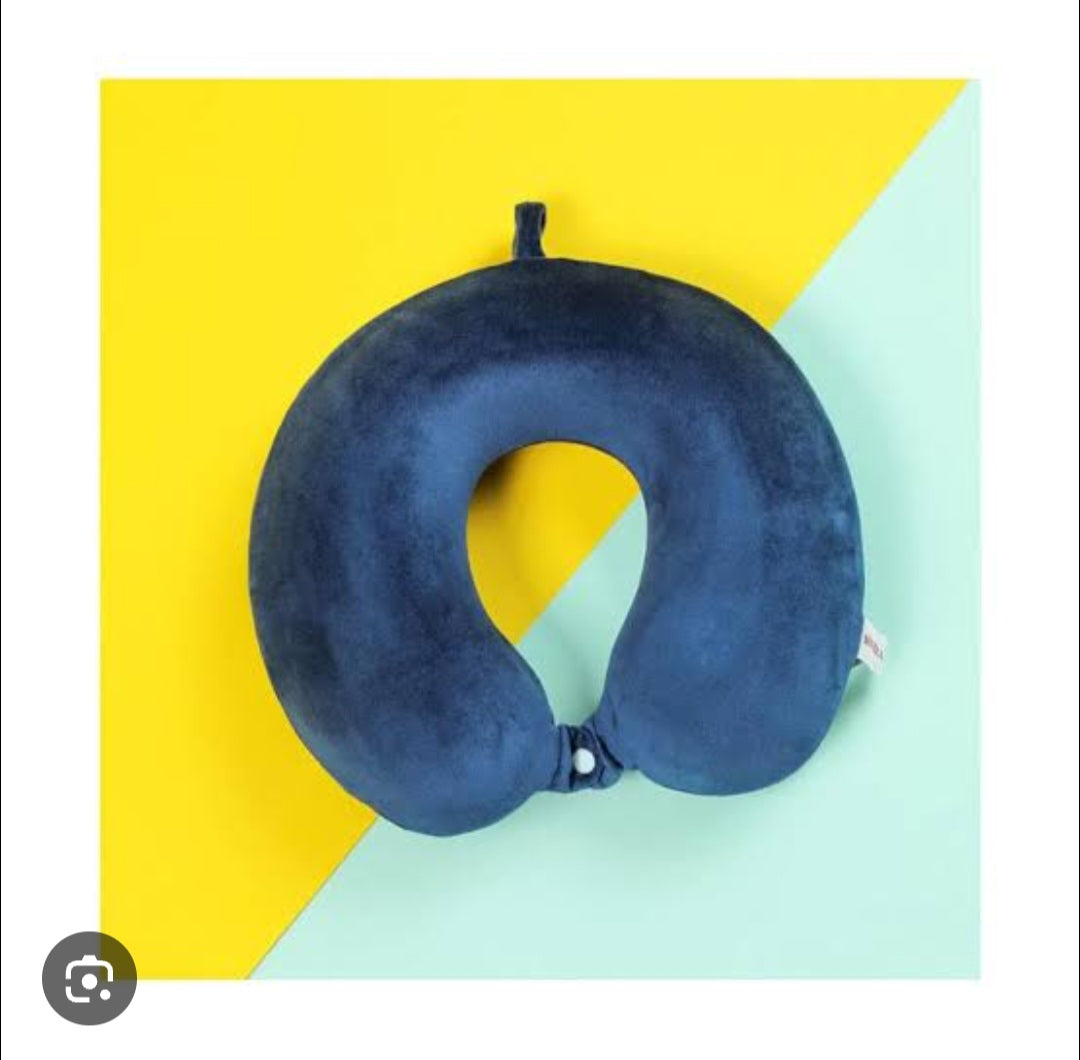 Upgraded Memory Foam U-shaped Pillow(Blue)