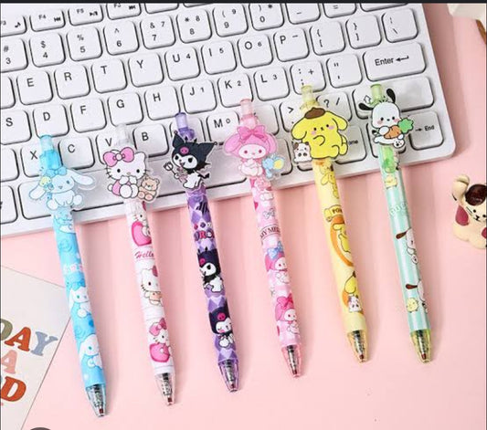 Color Aurora Series Colorful Press-On Gel Pen Set (5 pcs) PDQ