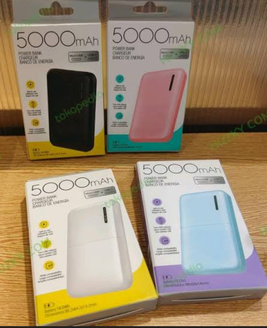 5000mAh Power Bank  Model: SCCDB-220616-1(Blue)