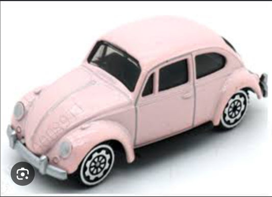 3in. Alloy Car Model (Genuine License - Volkswagen Beetle - Pink)