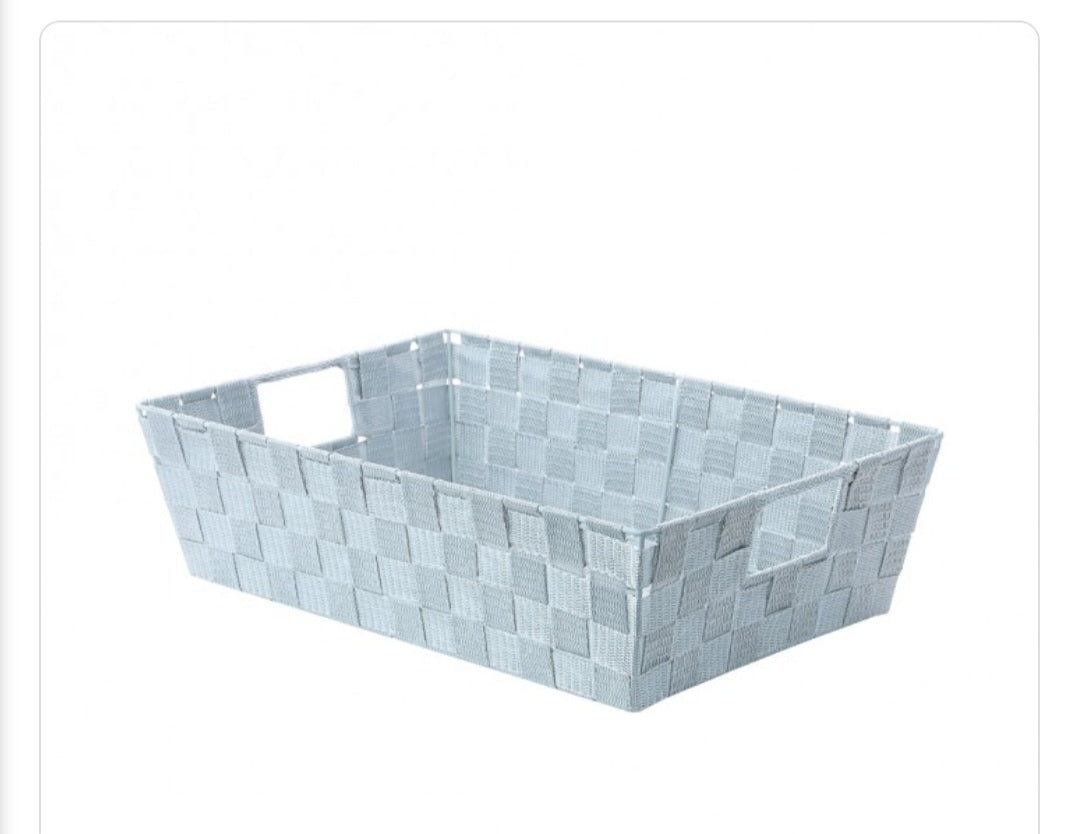 Woven Storage Basket (L)(Gray)