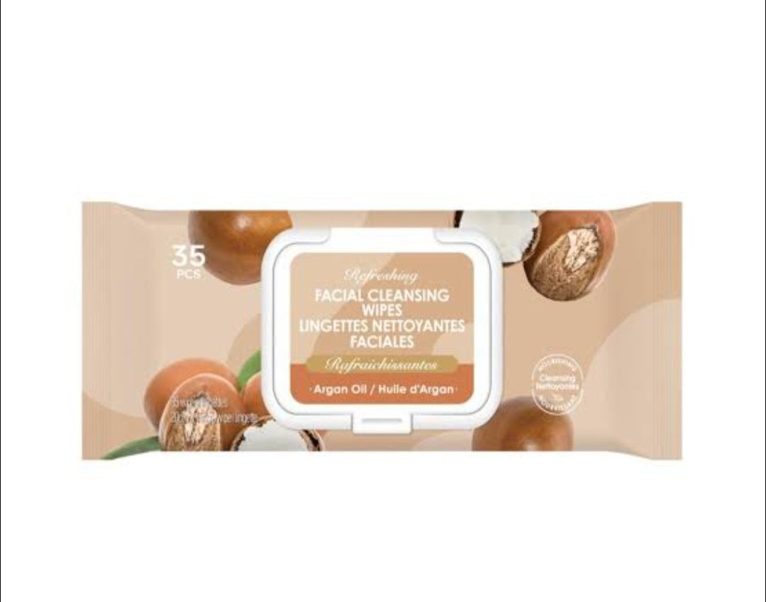 Refreshing Facial Cleansing Wipes(Argan Oil)