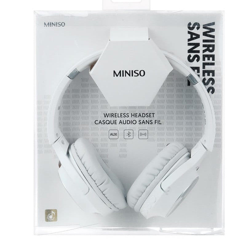 CD Patterned Wireless Headphones Model: TM-053(White)