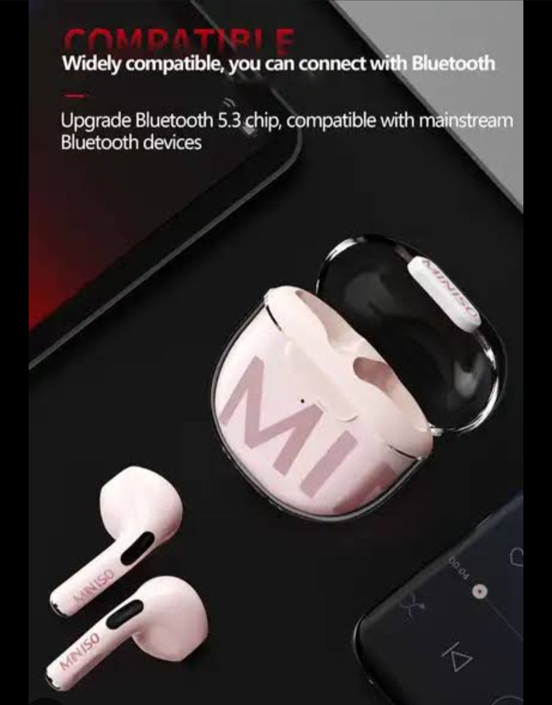 Dream at Night Series TWS Earphones  Model: M-01 (White)