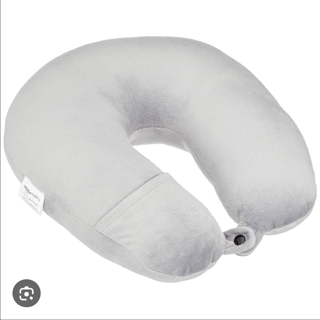 Classic Dual Color Neck Pillow (Gray)