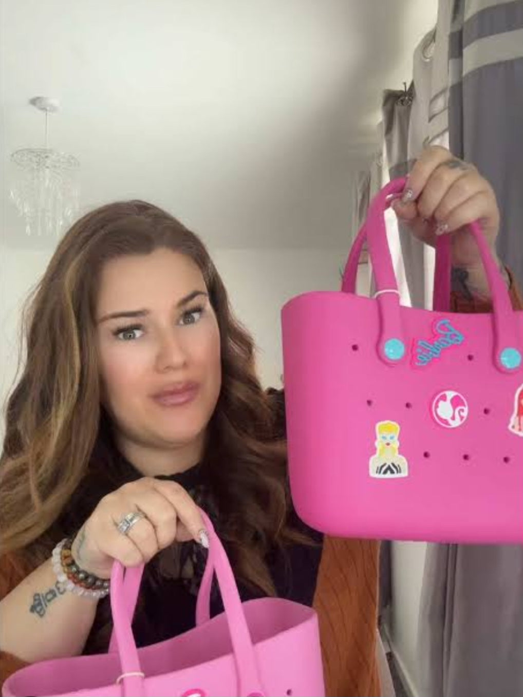 Barbie Shining Collection Handbag(Rosy)
