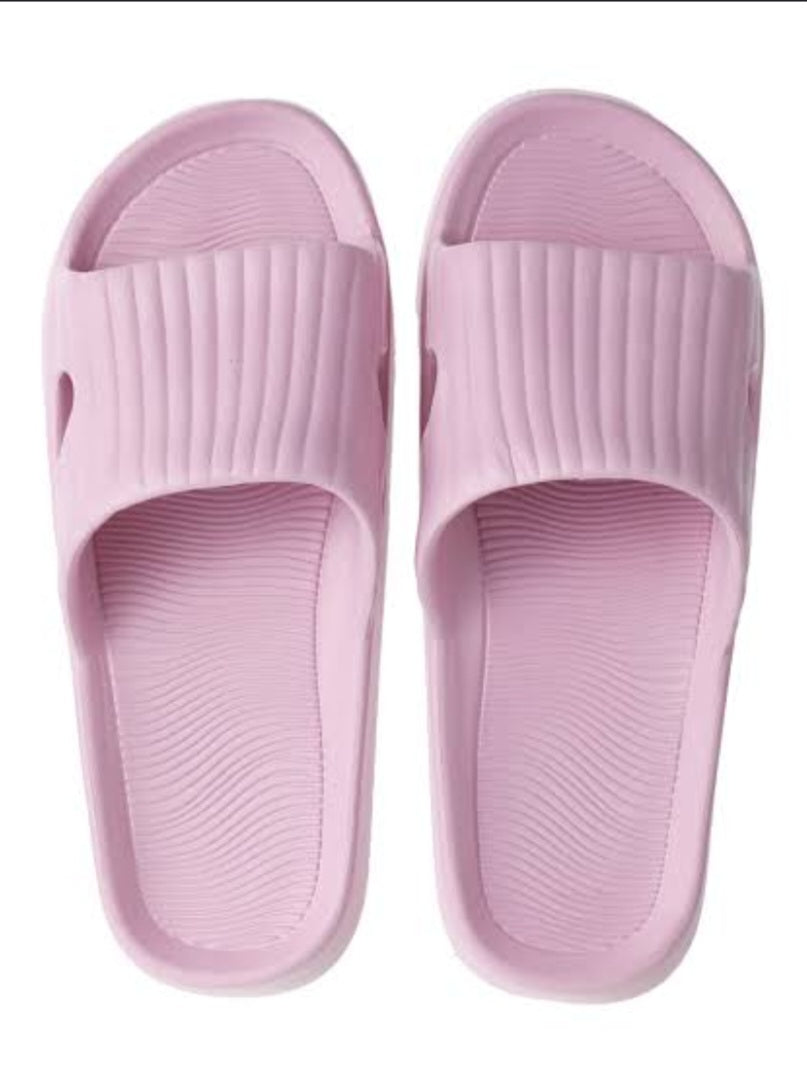 Classic Stripe Women's Bathroom Slippers(Blue,37-38)