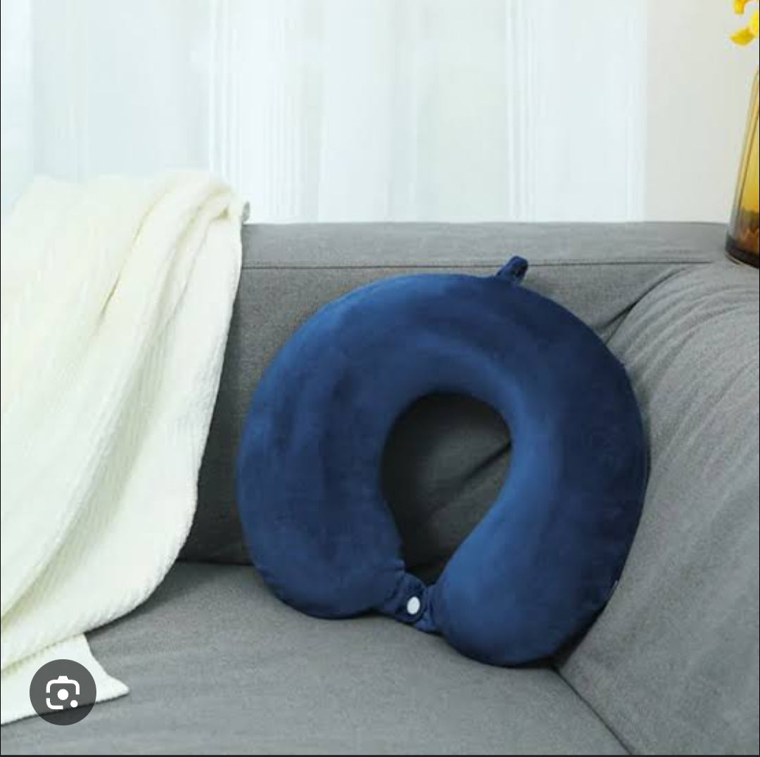 Upgraded Memory Foam U-shaped Pillow(Blue)