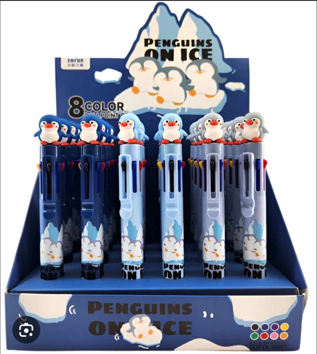 Mini Pen Series 8-Color Figure Ballpoint Pen (3 Assorted Models) PDQ