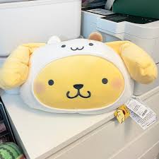 Sanrio character Head-Shape Pillow (Pompompurin)