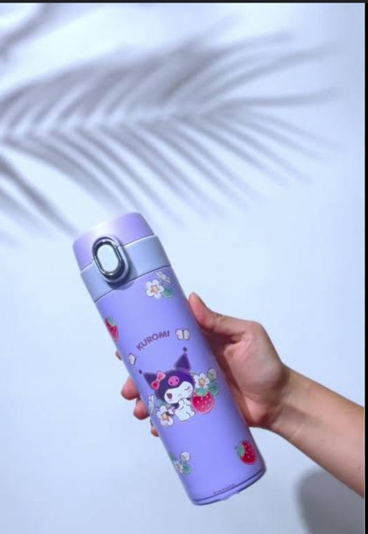 Sanrio characters Strawberry collection Insulated Bottle with Auto Flip Lid (420mL)(Kuromi)