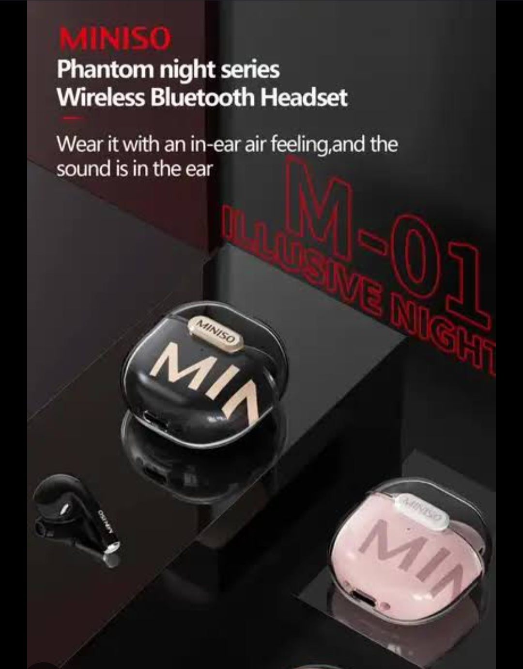 Dream at Night Series TWS Earphones  Model: M-01 (White)