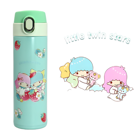 Sanrio characters Strawberry collection Insulated Bottle with Auto Flip Lid (420mL)(Cinnamoroll)