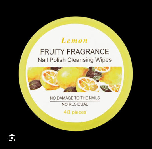Nail Polish Cleansing Wipes(Lemon Fragrance)