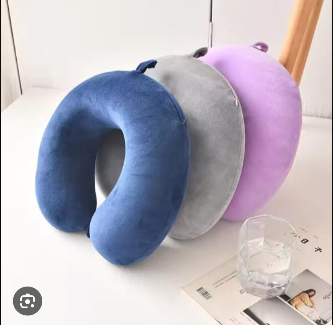 Upgraded Memory Foam U-shaped Pillow(Blue)