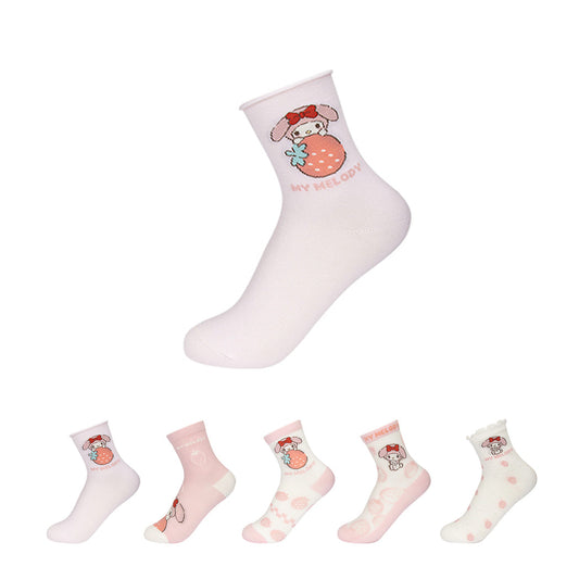 My Melody Strawberry Kids’ Socks (2 Pairs, 9-12Y)