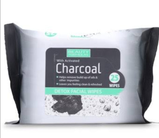 Refreshing Facial Cleansing Wipes(Charcoal)