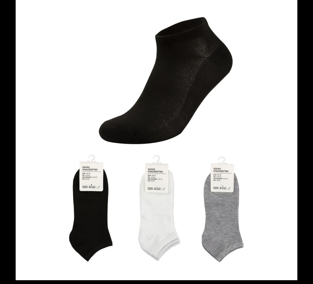 Women's Classic Low-Cut Socks (6 Pairs)